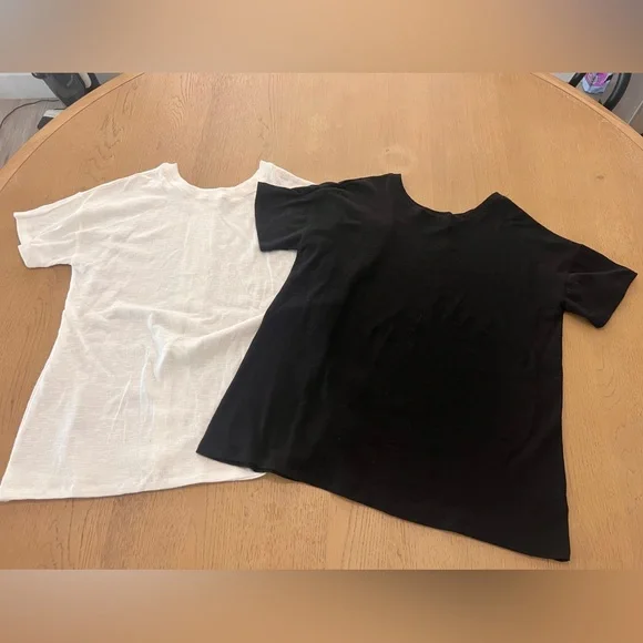 Bundle of Two Split T shirt Bae The Label black & white maternity - Picture 6 of 13